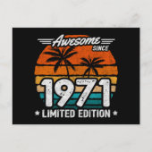 Geboren 1971 Limited Edition Retro Phantastisch se Postkarte (Vorderseite)