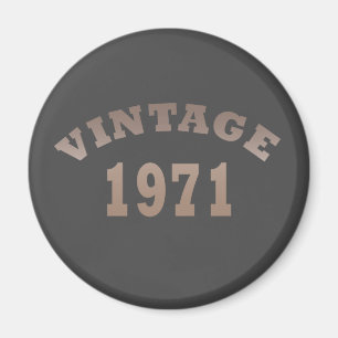 Geboren 1971 modernes Vintage Geburtstagsgeschenk Magnet