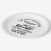 geboren 1971 Vintage Geburtstagsgeschenke Pappteller (Schrägansicht)