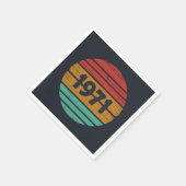 Geboren 1971 Vintager Geburtstag Serviette (Ecke)