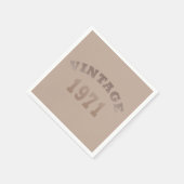 Geboren 1971 Vintager Geburtstag Serviette (Ecke)