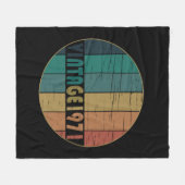 Geboren 1971 Vintages Geburtstagsgeschenk Fleecedecke (Vorderseite (Horizontal))