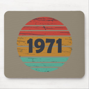 Geboren 1971 Vintages Geburtstagsgeschenk Mousepad