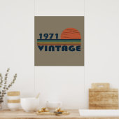 Geboren 1971 Vintages Geburtstagsgeschenk Poster (Küche)