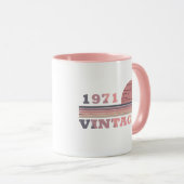 geboren 1971 Vintages Geburtstagsgeschenk Tasse (VorderseiteRechts)