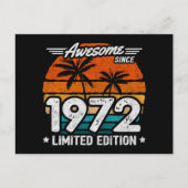 Geboren 1972 Limited Edition Retro Phantastisch se Postkarte (Vorderseite)