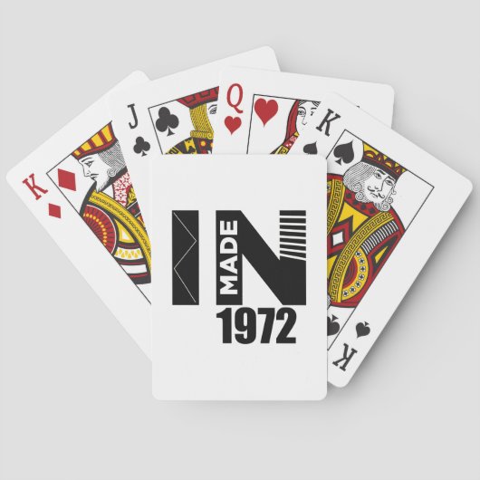 Geboren 1972 spielkarten (Rückseite)