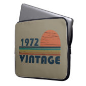geboren 1972 Vintager Geburtstag Laptopschutzhülle (Vorderseite Links)