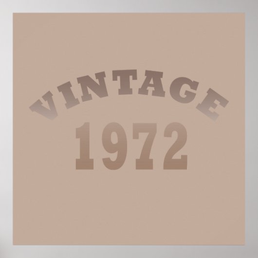 Geboren 1972 Vintager Geburtstag Poster (Vorne)