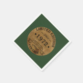 geboren 1972 Vintager Geburtstag Serviette (Ecke)