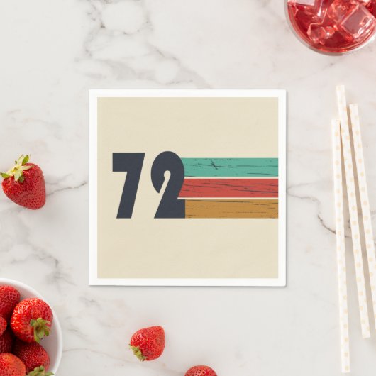 geboren 1972 Vintager Geburtstag Serviette (Beispiel)