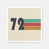 geboren 1972 Vintager Geburtstag Serviette (Vorderseite)