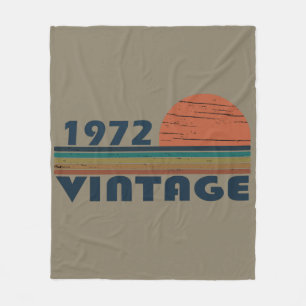 Geboren 1972 Vintages Geburtstagsgeschenk Fleecedecke