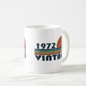 Geboren 1972 Vintages Geburtstagsgeschenk Kaffeetasse (VorderseiteRechts)