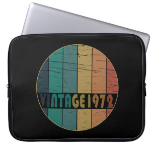 Geboren 1972 Vintages Geburtstagsgeschenk Laptopschutzhülle