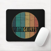 Geboren 1972 Vintages Geburtstagsgeschenk Mousepad (Mit Mouse)