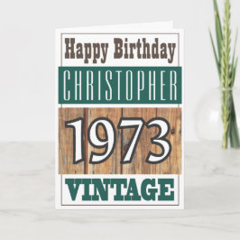 Geboren 1973 Grußkarte Karte