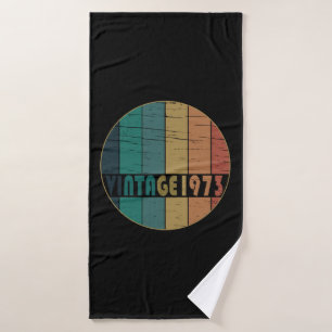geboren 1973 Vintage Geburtstagsgeschenke Badehandtuch