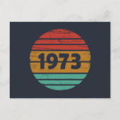 Geboren 1973 Vintage Geburtstagsgeschenke Feiertagspostkarte (Vorderseite)