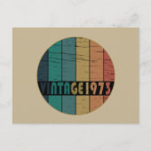 geboren 1973 Vintage Geburtstagsgeschenke Feiertagspostkarte (Vorderseite)