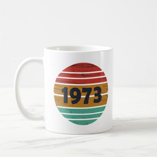 Geboren 1973 Vintage Geburtstagsgeschenke Kaffeetasse (Links)