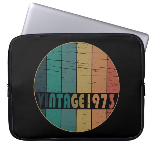 geboren 1973 Vintage Geburtstagsgeschenke Laptopschutzhülle (Vorderseite)