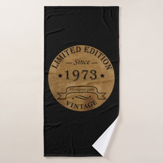 Geboren 1973 Vintager Geburtstag Badehandtuch (Badehandtuch)