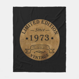 Geboren 1973 Vintager Geburtstag Fleecedecke
