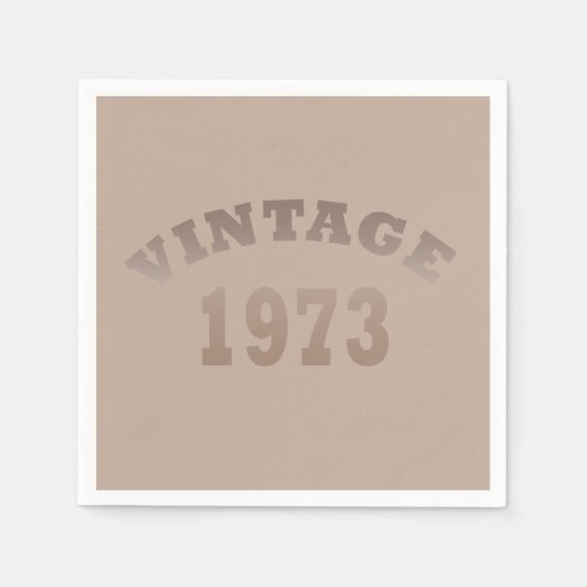 geboren 1973 Vintager Geburtstag Serviette (Vorderseite)