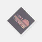 geboren 1973 Vintager Geburtstag Serviette (Ecke)