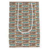 Geboren 1974 Mittelgeschenktasche Mittlere Geschenktüte (Rückseite)