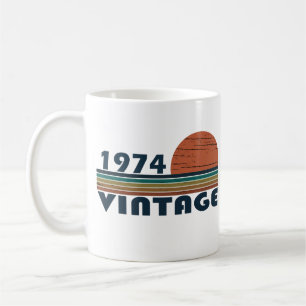 Geboren 1974 Vintag 50. Geburtstagsgeschenk Kaffeetasse