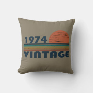 Geboren 1974 Vintages Geburtstagsgeschenk Kissen