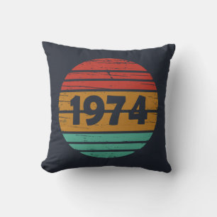 Geboren 1974 Vintages Geburtstagsgeschenk Kissen