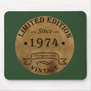 Geboren 1974 Vintages Geburtstagsgeschenk Mousepad