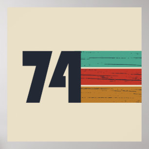 geboren 1974 Vintages Geburtstagsgeschenk Poster