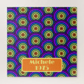 Geboren 1975: geometrischer Retro-Name Puzzle (Vertikal)