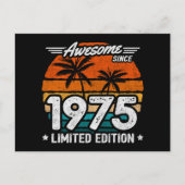 Geboren 1975 Limited Edition Retro Phantastisch se Postkarte (Vorderseite)