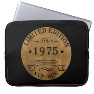 Geboren 1975 Vintag 50. Geburtstag Laptopschutzhülle