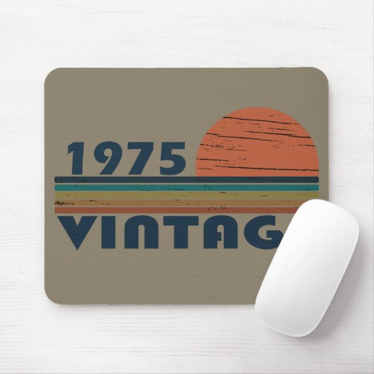 Geboren 1975 Vintager Geburtstag Mousepad (Mit Mouse)