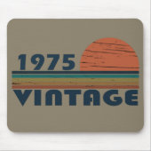 Geboren 1975 Vintager Geburtstag Mousepad (Vorne)