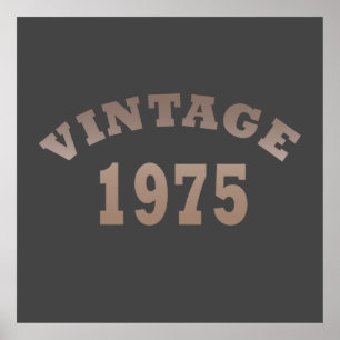 geboren 1975 Vintager Geburtstag Poster