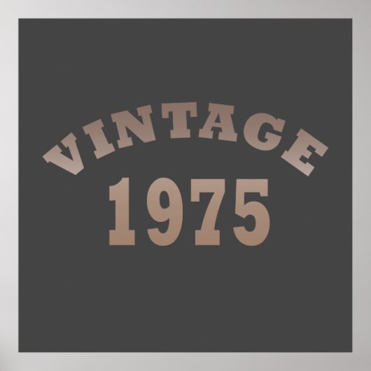 geboren 1975 Vintager Geburtstag Poster (Vorne)