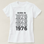 Geboren 1976 Basic T - Shirt (Design vorne)