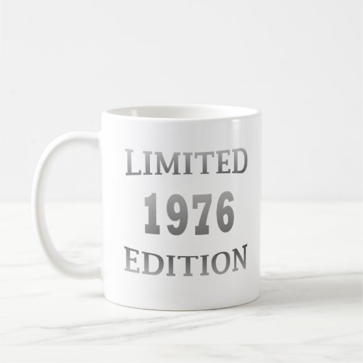 geboren 1976 Geburtstagsausgabe Kaffeetasse (Links)