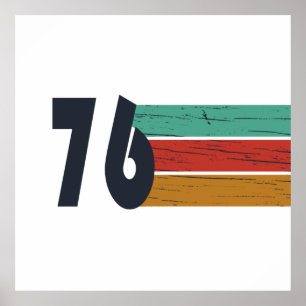 Geboren 1976 Jahrgang 50. Geburtstagsgeschenk Poster