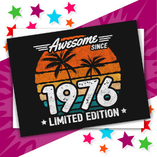 Geboren 1976 Limited Edition Retro Phantastisch se Postkarte