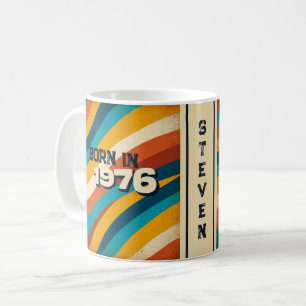 Geboren 1976 Persönliche Umarmung - 70er Groovy St Kaffeetasse