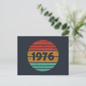 Geboren 1976 Vintage Geburtstagsgeschenke Feiertagspostkarte (Stehend Vorderseite)