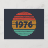 Geboren 1976 Vintage Geburtstagsgeschenke Feiertagspostkarte (Vorderseite)